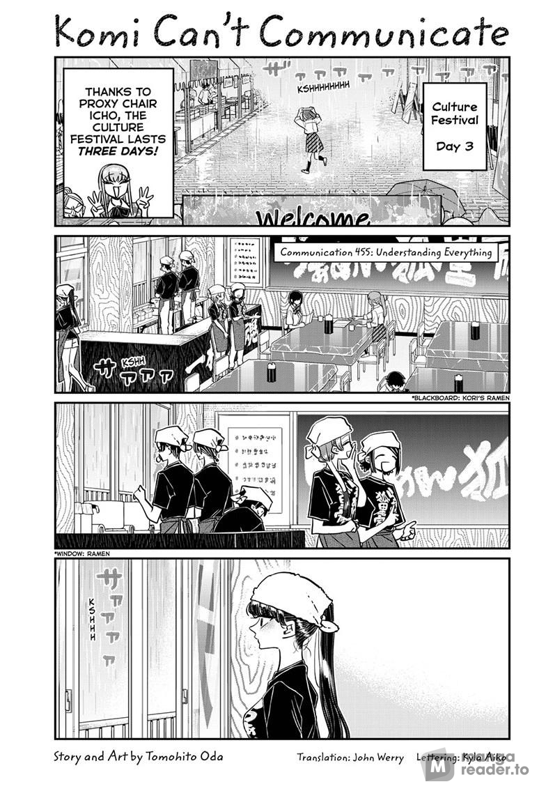 Komi Can’t Communicate, Chapter 455 image 01